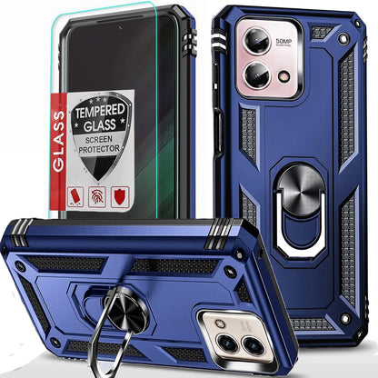 For Motorola Moto G 2025 Case/5G 2024/2023/2022 Phone Cover + Tempered Glass