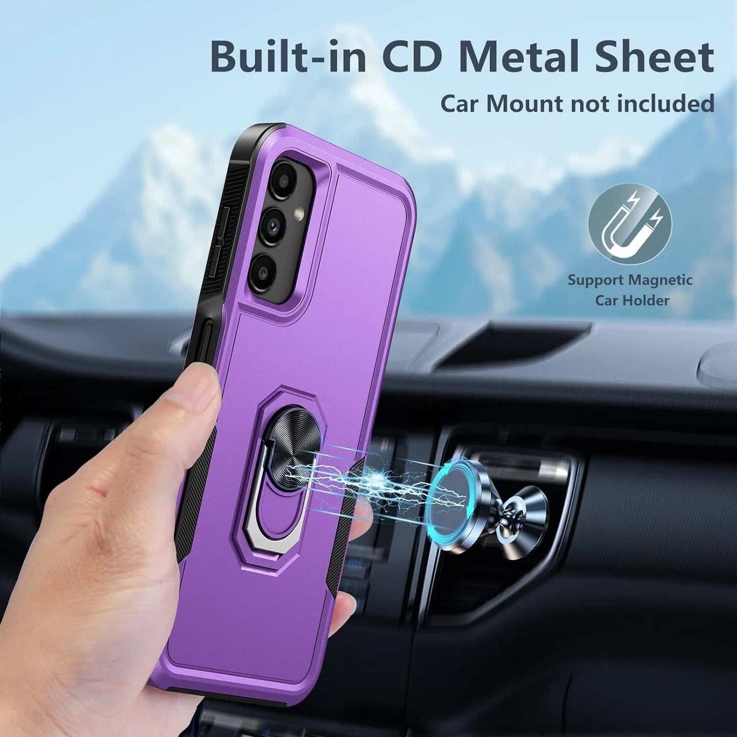 For Samsung Galaxy S25 Ultra Case S25/S24/S23/FE/ Phone Cover + Tempered Glass