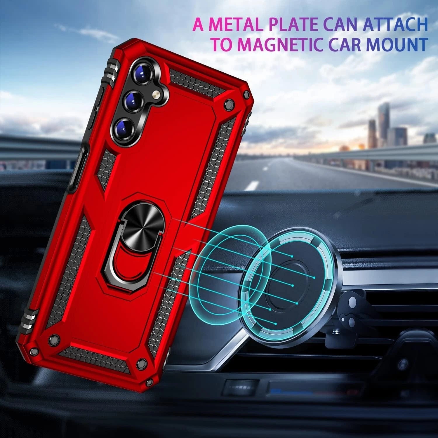 Shockproof Samsung Galaxy A16 A15 A54 5G Case - Heavy Duty Protective Cover with Screen Protector