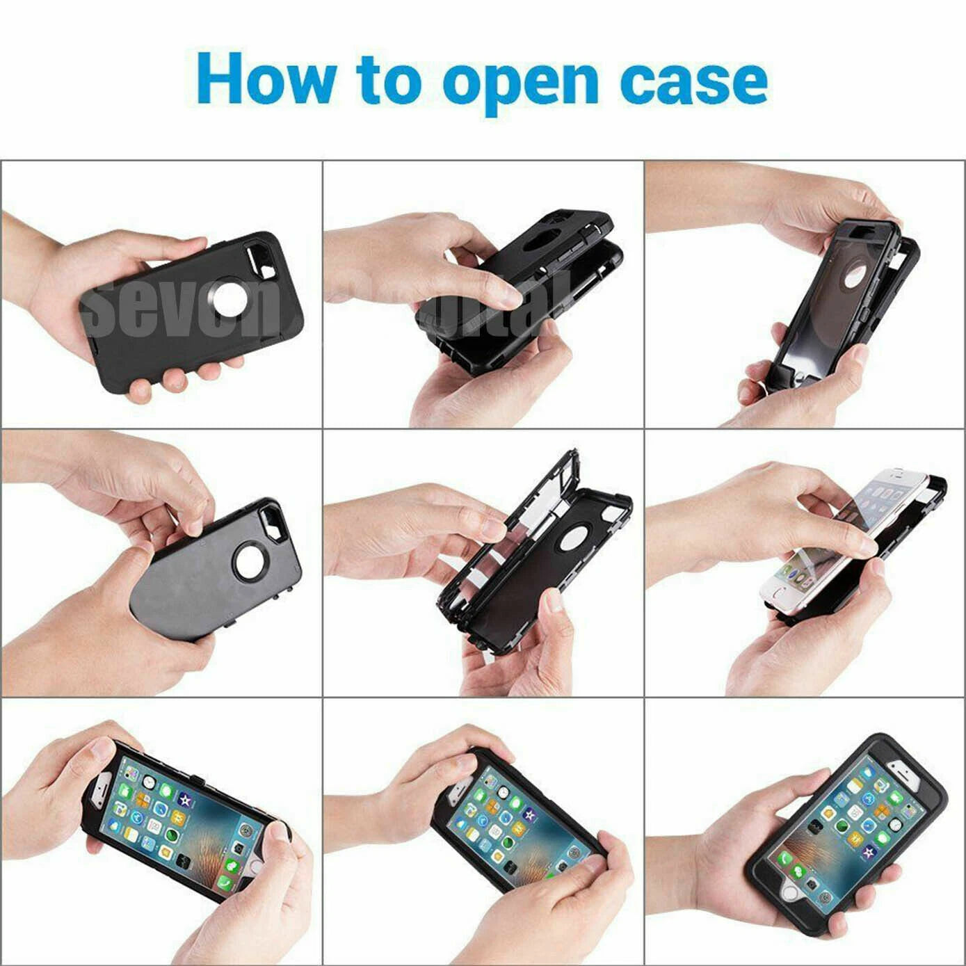 For iPhone 17 Air 16 15 14 Plus 13 12 11 Pro Max Shockproof Heavy Duty Case