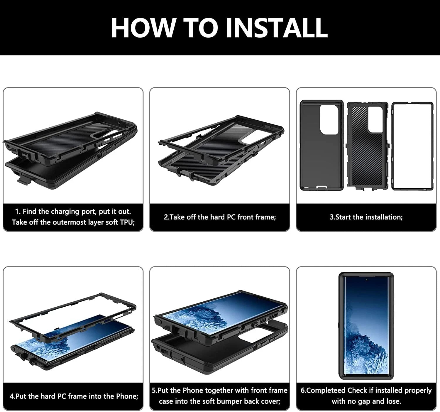 For Samsung Galaxy S25 S24 S23 S22 Ultra Shockproof Rugged Case Cover+ Belt Clip