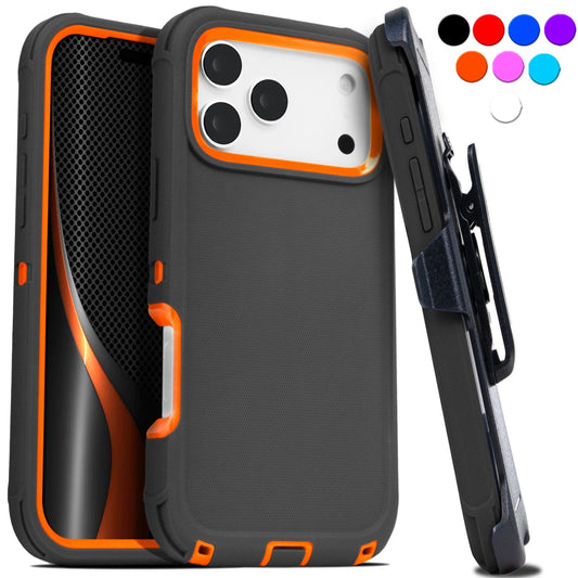 For iPhone 17 Air 16 15 14 Plus Pro Max Case Shockproof Rugged Heavy Duty Clip