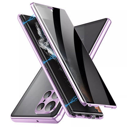 For Samsung Galaxy S25 Ultra S24+ S23 S22 S21 360�� Anti-Spy Magnetic Glass 