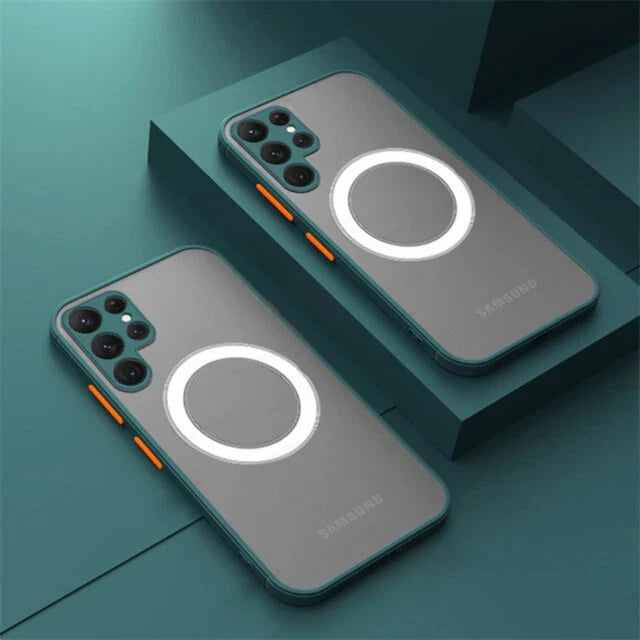 Magnetic Case Camera Cover For Samsung Galaxy S25 S24 S23 S22 S21 S20 Magsafe