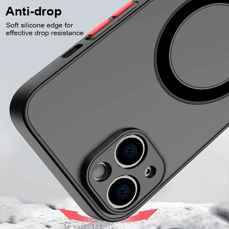 For iPhone 17 16 15 14 13 12 11 Pro Max Case Mag Safe Magnetic Camera Lens Cover