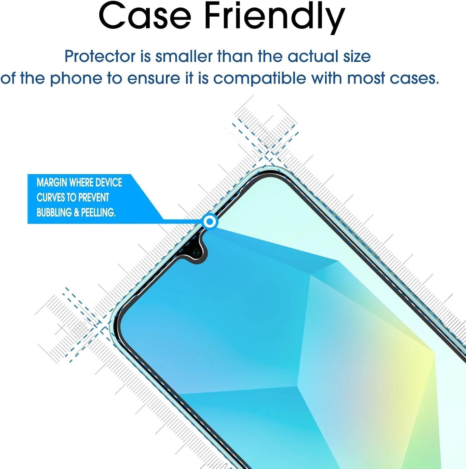 For Samsung Galaxy A16 5G Soft Silicone Case Phone Cover + Tempered Glass