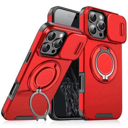 For iPhone 17 16 Pro Max 15 14 13 12 11 Rugged Magnetic Case w Ring Camera Cover