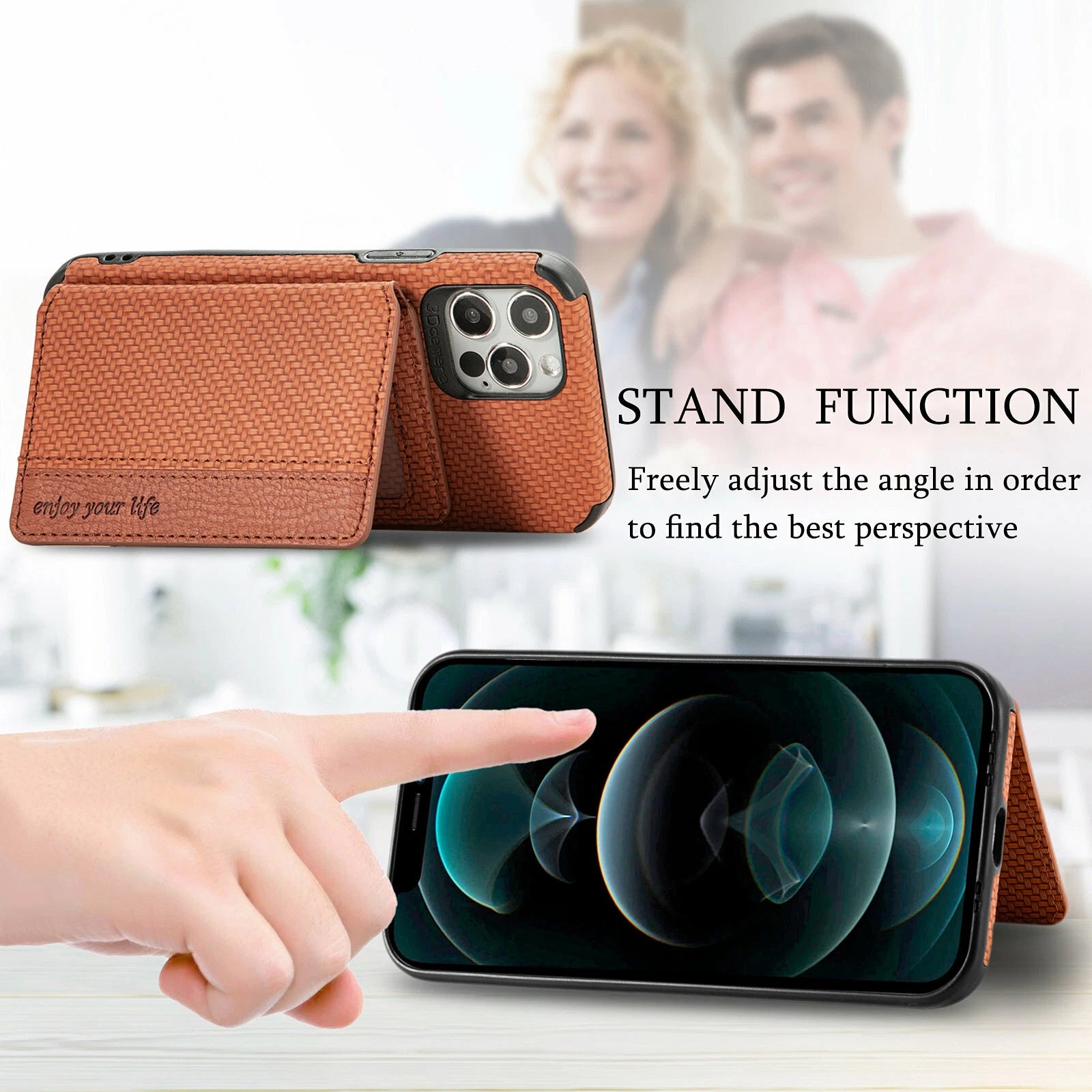 Magnetic Flip Wallet Card Holder Case For iPhone 14 15 16 17 Pro Max 13 12 11 7