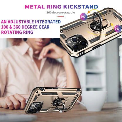 For iPhone 12 Case /12 Pro Max/Mini/ Phone Cover Shockproof Stand + Glass Screen