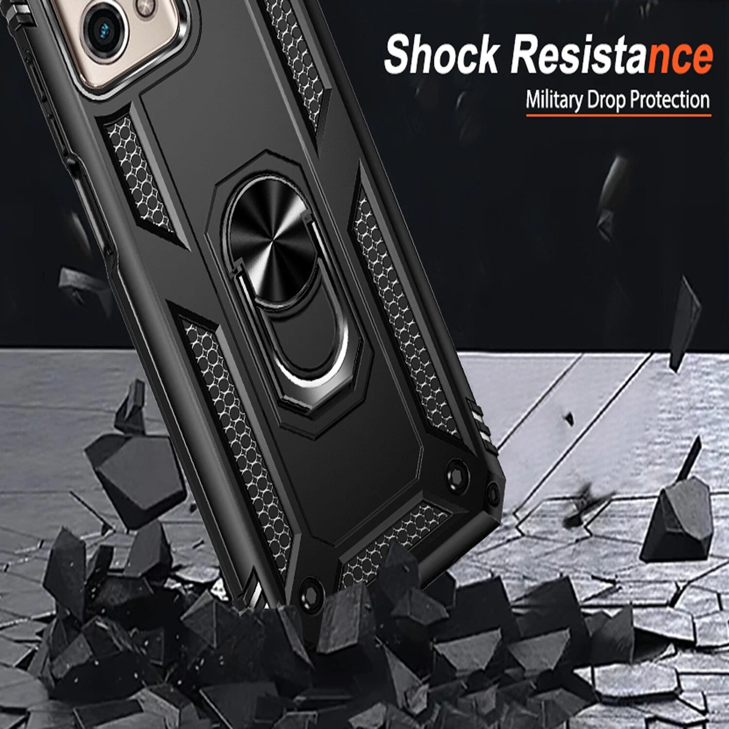 For Motorola Moto G 2025 Case/5G 2024/2023/2022 Phone Cover + Tempered Glass