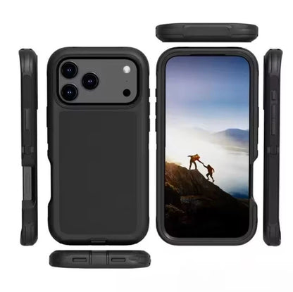 For iPhone 17 Pro Max Air 16 15 14 13 Heavy Duty Defender Case Belt Clip Holster