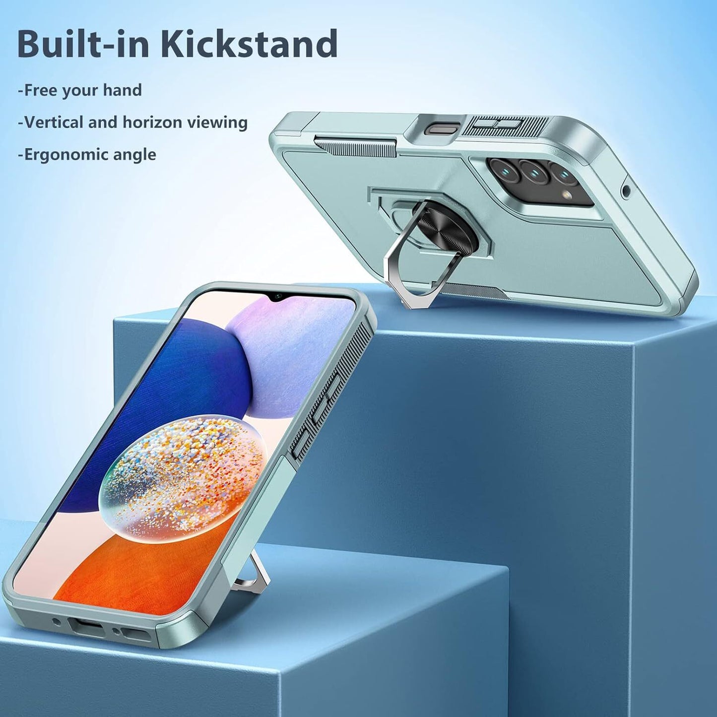 For Samsung Galaxy A16 5G A15 A14 A54 A35 A03S Case Phone Cover Shockproof+Glass