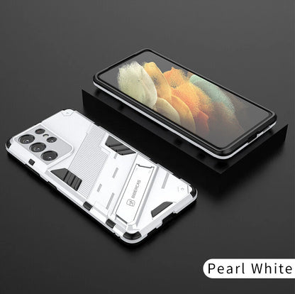 Shockproof Rubber Stand Hybrid Case Cover for Samsung S23 FE S25/S22+/S24 Ultra