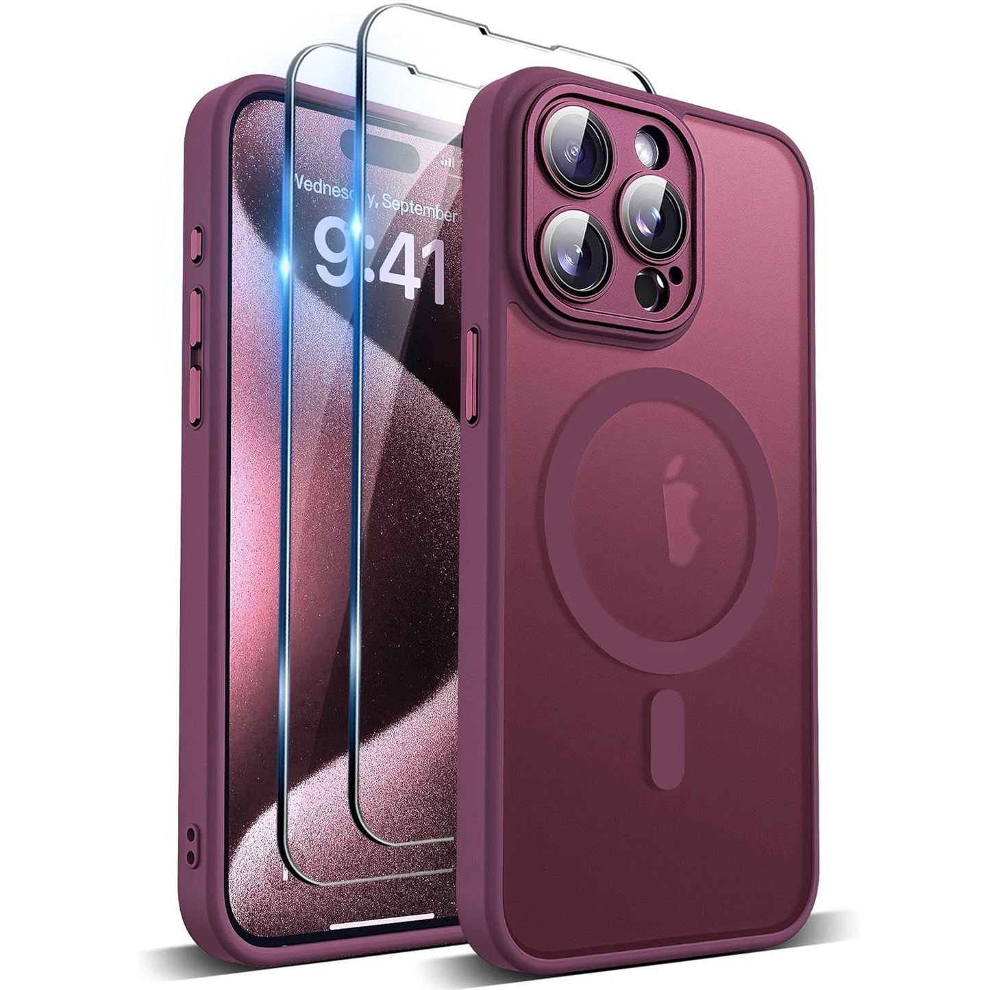 Shockproof Case For iPhone 16 15 14 Pro Max 13 12 11 Lens Cover+2 Tempered Glass