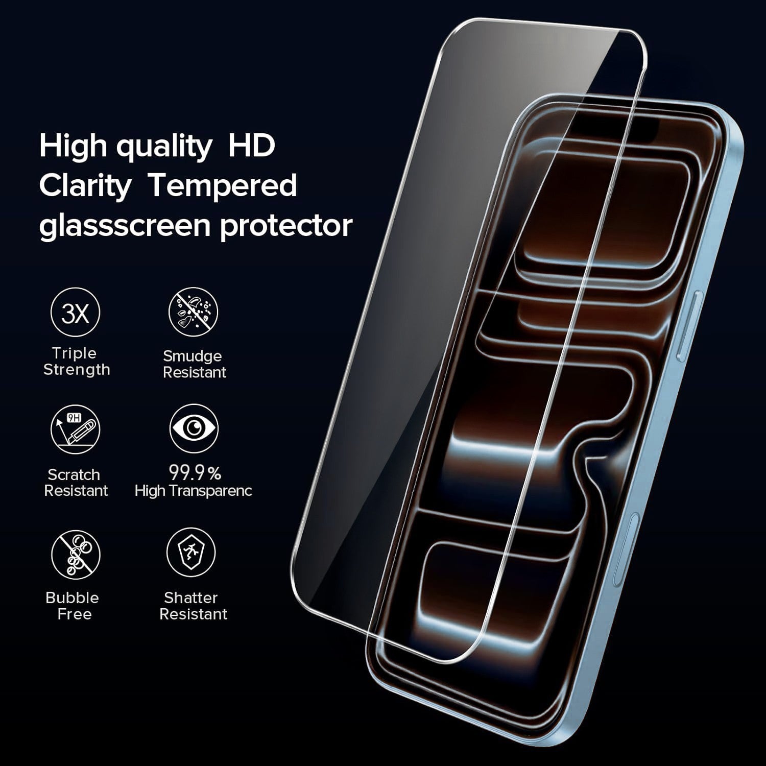 For iPhone 17 Pro Max Case Air 16 Phone Cover Shockproof Rugged +Tempered Glass