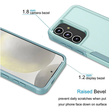 Samsung Galaxy S25, S25 Plus, S25 Ultra Shockproof Case and 9H Tempered Glass Screen Protector Bundle