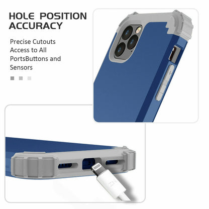 For iPhone 16e 16 17 Pro Max 15 14 13 12 11 Shockproof Rubber Hybrid Armor Case