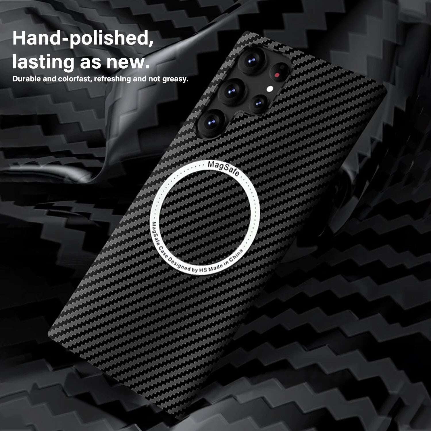 For Samsung Galaxy S25 Ultra S24 S23S22 MagSafe Case Magnetic Carbon Fiber Cover
