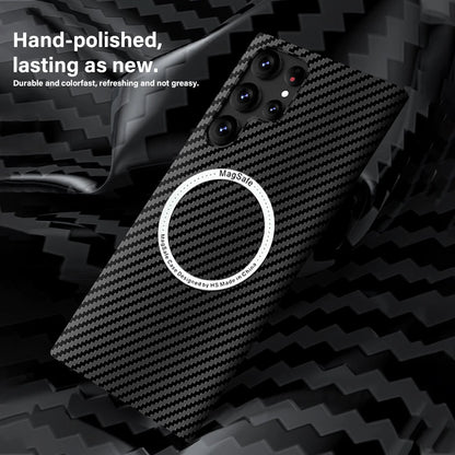 For Samsung Galaxy S25 Ultra S24 S23S22 MagSafe Case Magnetic Carbon Fiber Cover