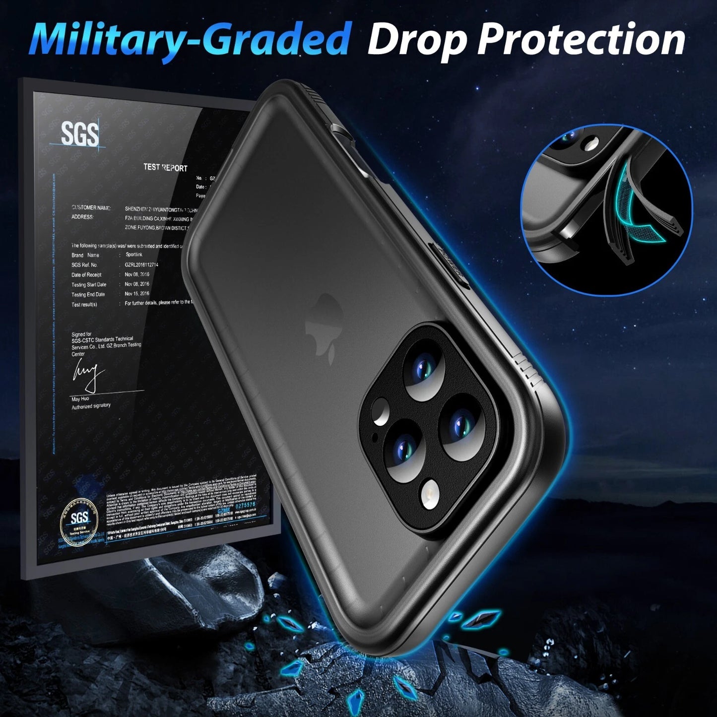 Waterproof Phone Case for iPhone 14 13 11 12 15 16 17 Pro Max Shockproof Cover