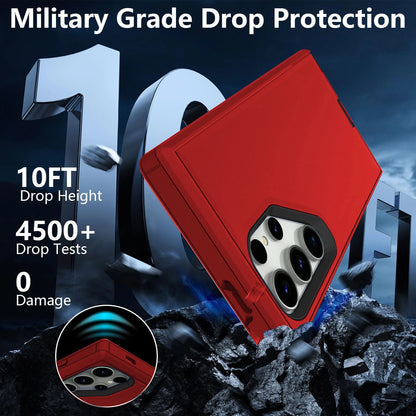 For Samsung Galaxy S25 Ultra 24 23 22 + Shockproof Case Cover+Screen Protector