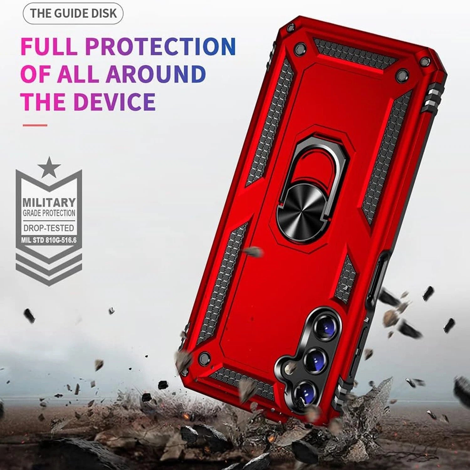Shockproof Samsung Galaxy A16 A15 A54 5G Case - Heavy Duty Protective Cover with Screen Protector