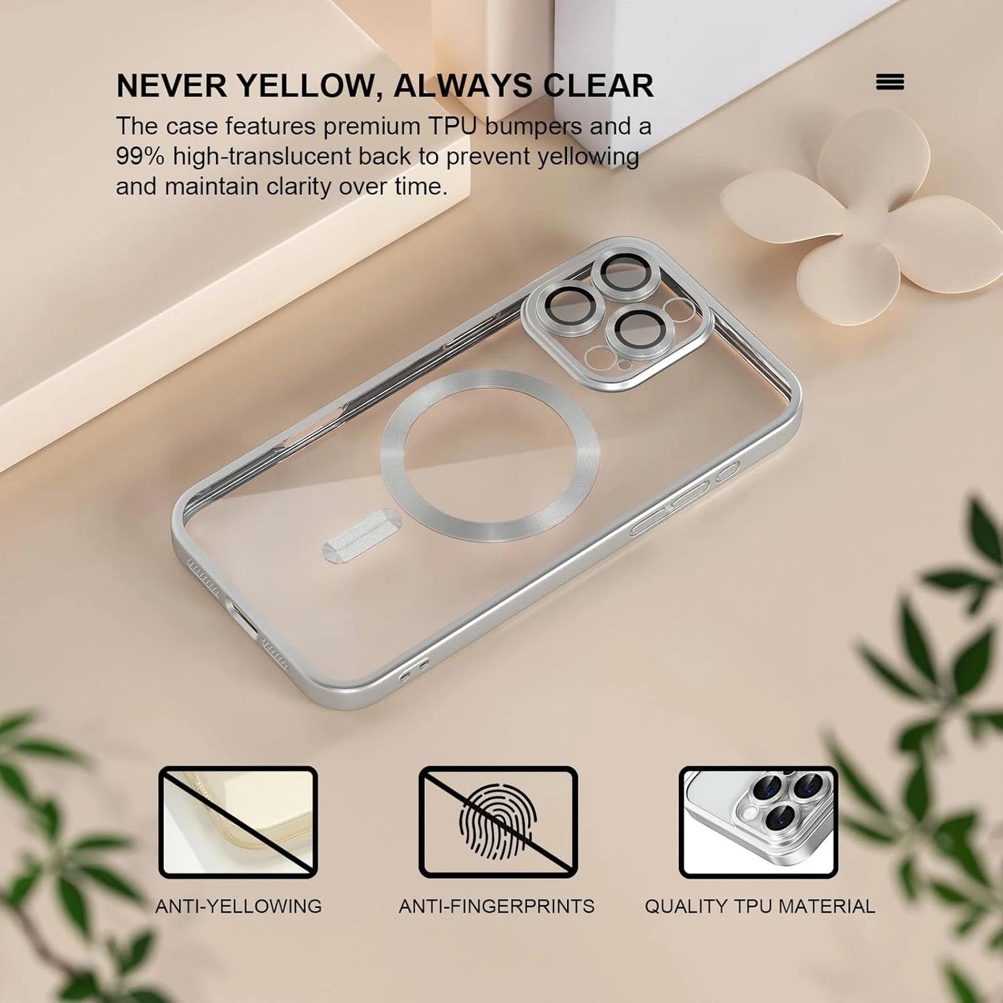 For iPhone 16 Pro Max Case 15 14 13 Phone Cover Shockproof Rugged+Tempered Glass