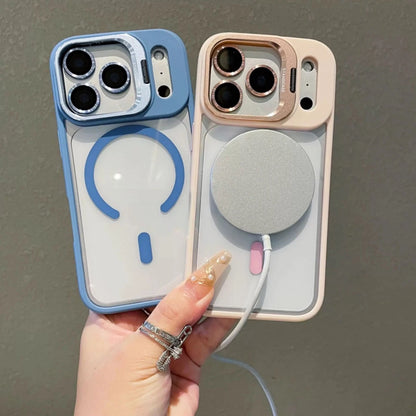 For iPhone 17 16 15 14 13 12 Pro Max Shockproof Mag Case + Lens Screen Protector