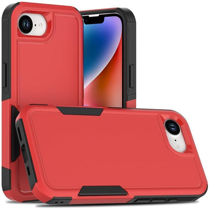 Apple iPhone 16e Heavy Duty Rugged Case - Dual Layer Shockproof Cover with Tempered Glass Protector