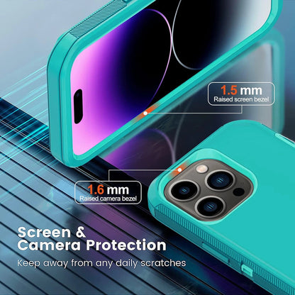 For iPhone 16 Pro Max Case 15/14/13/11 Phone Cover Shockproof + Screen Protector