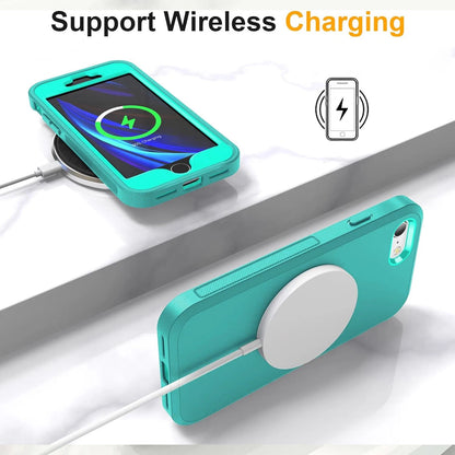 For iPhone SE Case /8/7 Plus/6S Phone Cover Shockproof Heavy Duty + Screen Glass