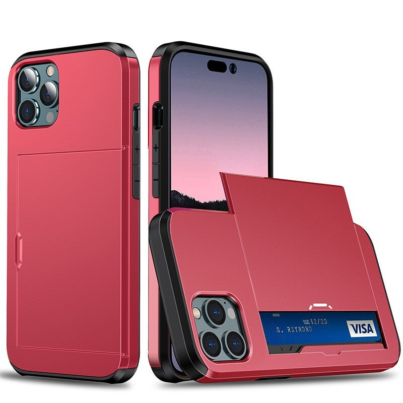 For iPhone 17 16 15 14 13 12 11 Pro Max Mini XR Case Cover Wallet Card Holder