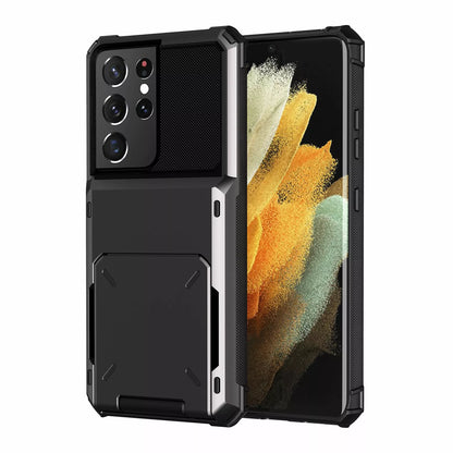 For Samsung Galaxy S25 Ultra S24 S23 S22 S21 Plus Wallet Credit Card Holder Case