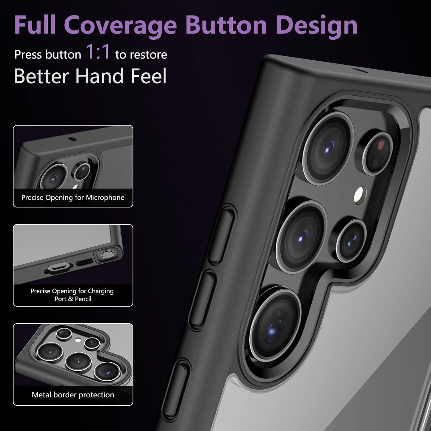 For Samsung Galaxy S25 Ultra Case S25 S24 S23 S22 S21 S20 Phone Cover Shockproof