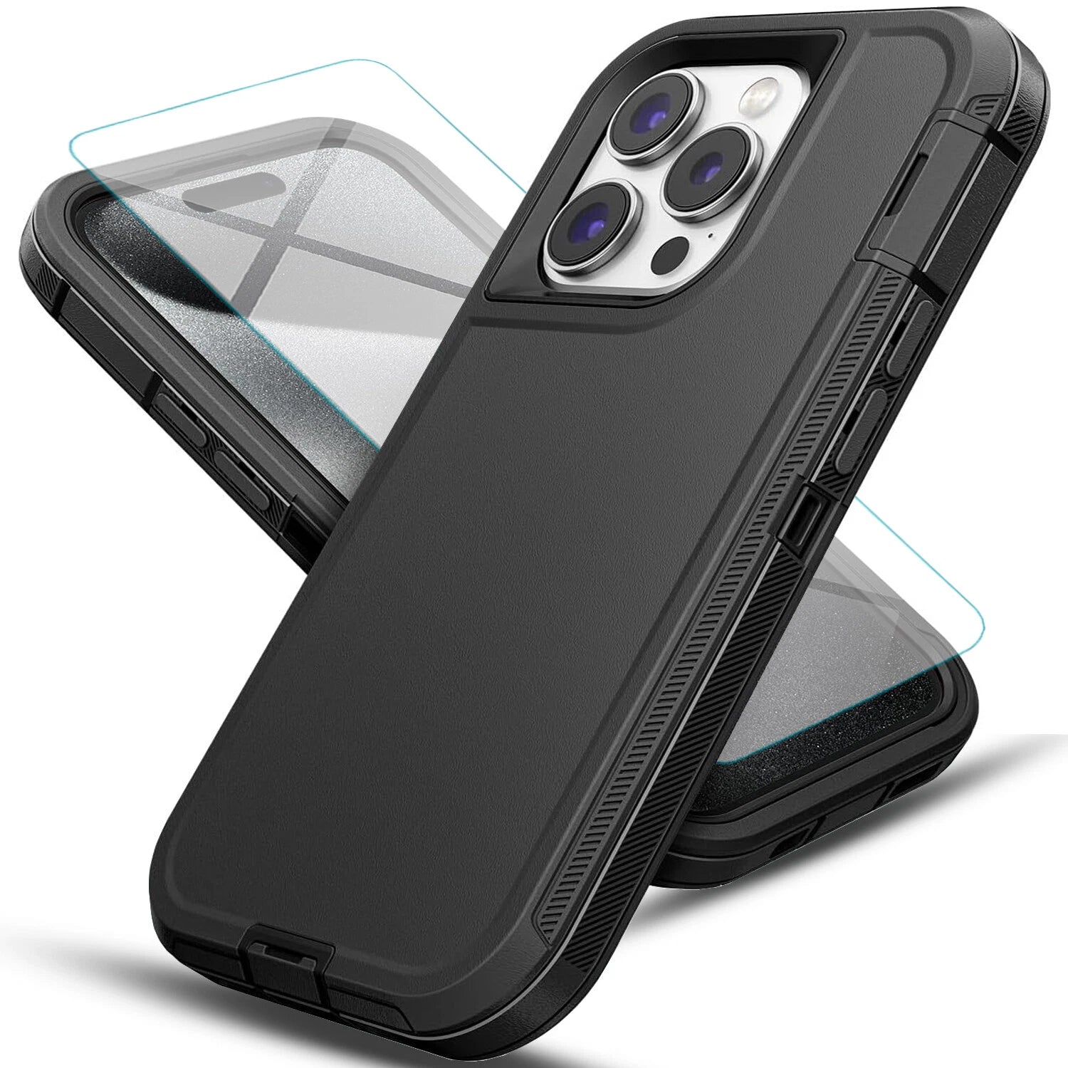 For iPhone 11 Case/11 Pro Max Phone Cover Shockproof Heavy Duty+Screen Protector