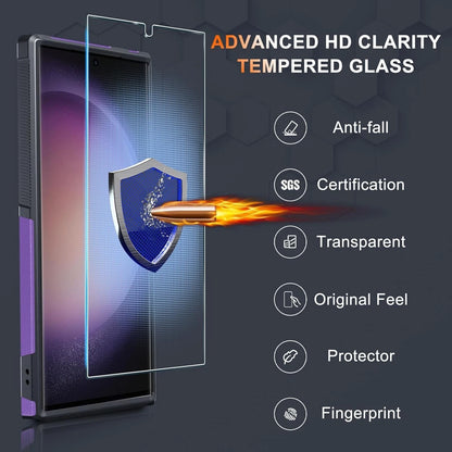 For Samsung Galaxy S25 Ultra S24 S23 FE Case Shockproof Phone Cover+Glass Screen
