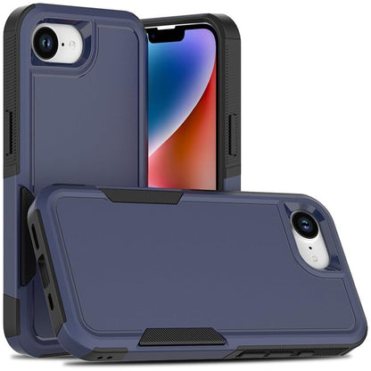 Apple iPhone 16e Heavy Duty Rugged Case - Dual Layer Shockproof Cover with Tempered Glass Protector