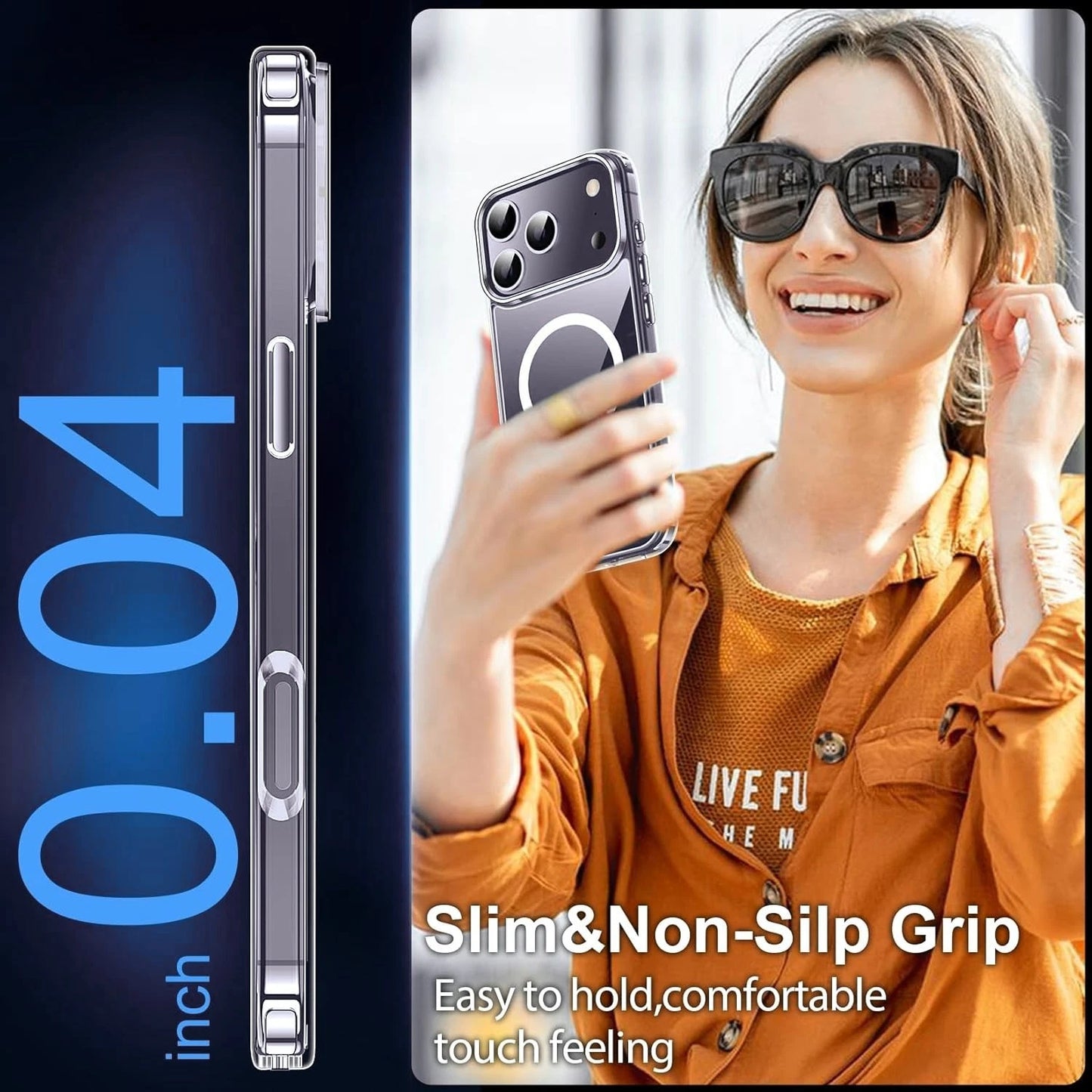 For iPhone 17 Pro Max Case 17 Pro Phone Cover 16 Shockproof +Tempered Glass