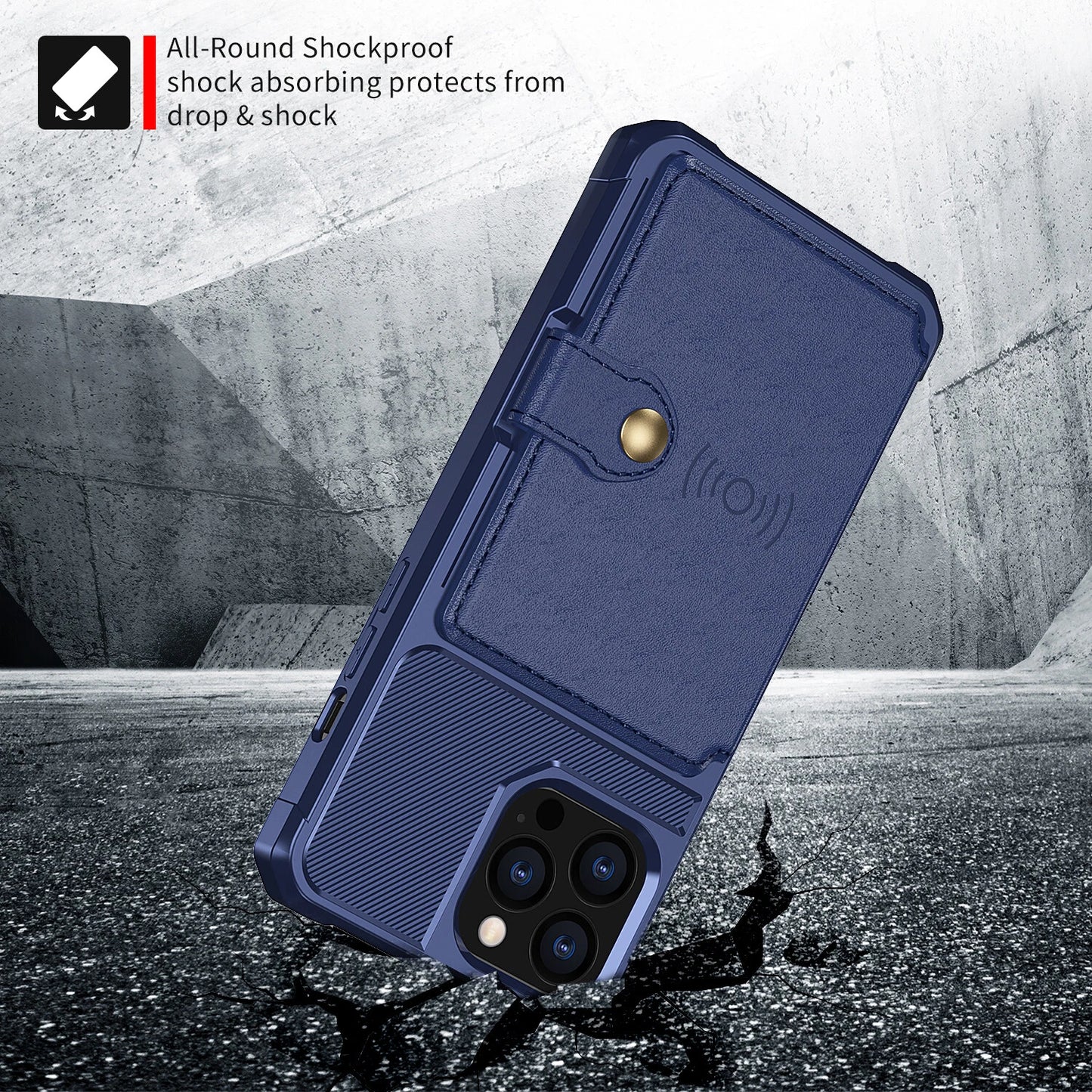 Leather Card Wallet Case Cover For iPhone 17 Pro Max Air 16 15 14 13 12 11 XR
