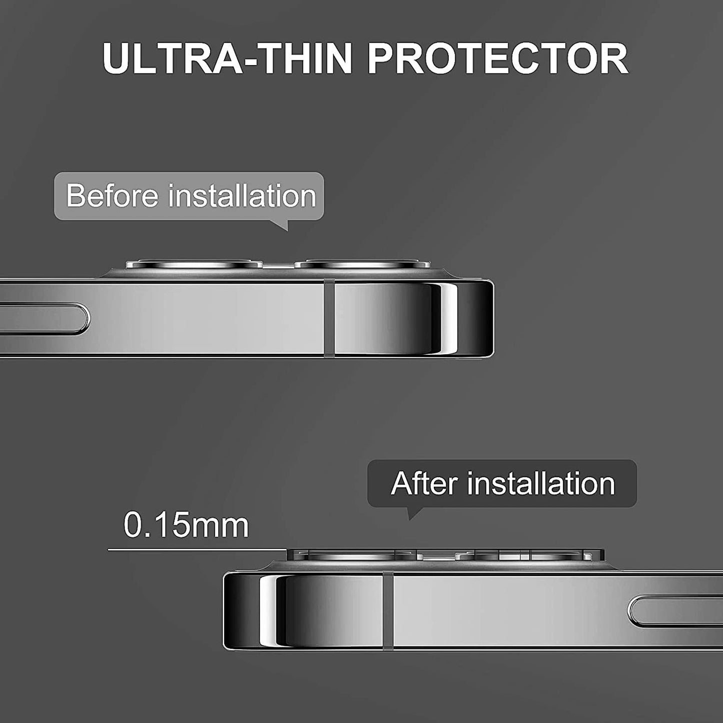 For iPhone 17 16 15 14 13 Pro Max Shockproof Case &Screen Protector & Camera Len