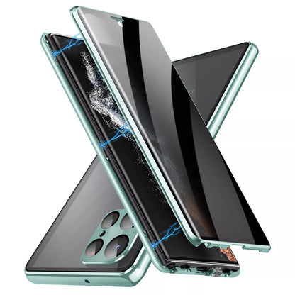 For Samsung Galaxy S25 Ultra S24+ S23 S22 S21 360�� Anti-Spy Magnetic Glass 