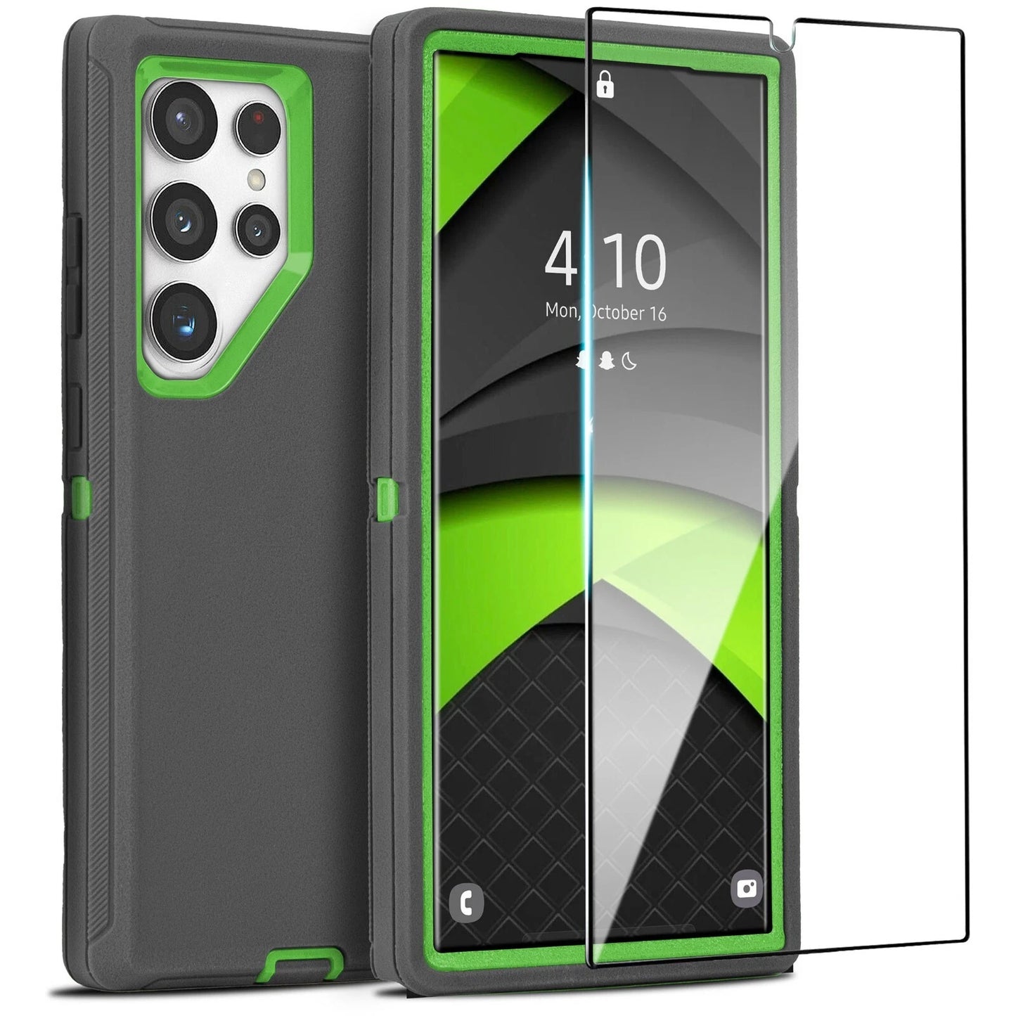 For Samsung Galaxy S25 Ultra 24 23 22 + Shockproof Case Cover+Screen Protector