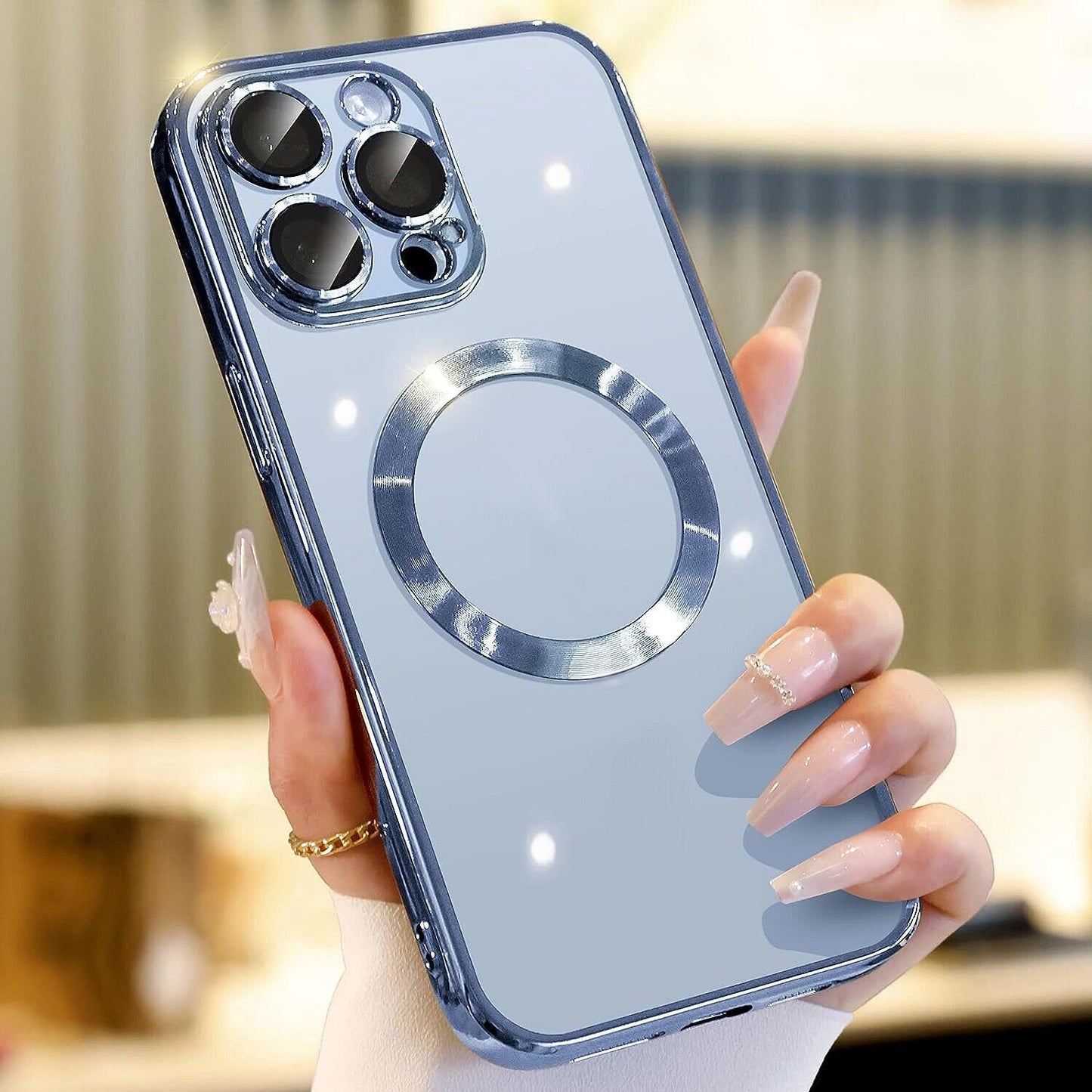 iPhone 16 Pro Max MagSafe Case with Sliding Camera Lens Cover - Military Grade Shockproof Protection
