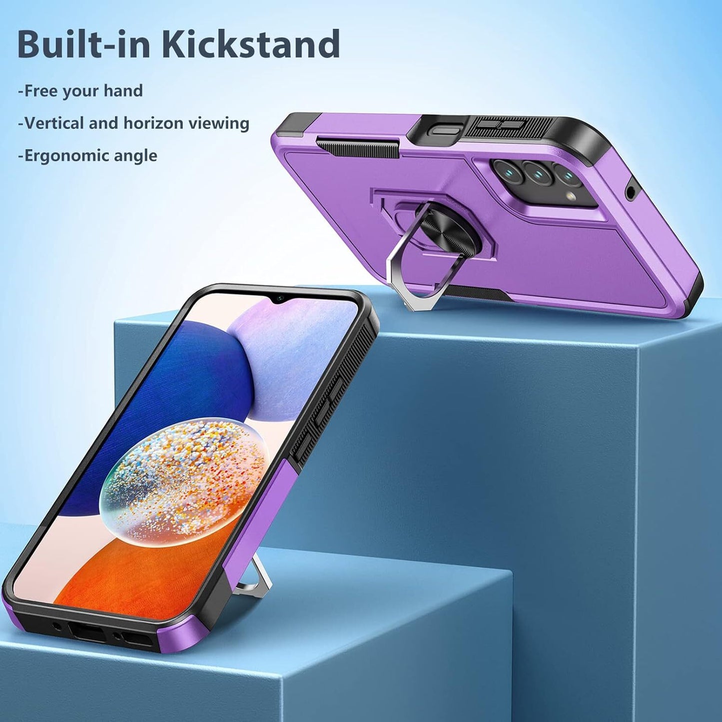 For Samsung Galaxy A16 5G A15 A14 A54 A35 A03S Case Phone Cover Shockproof+Glass