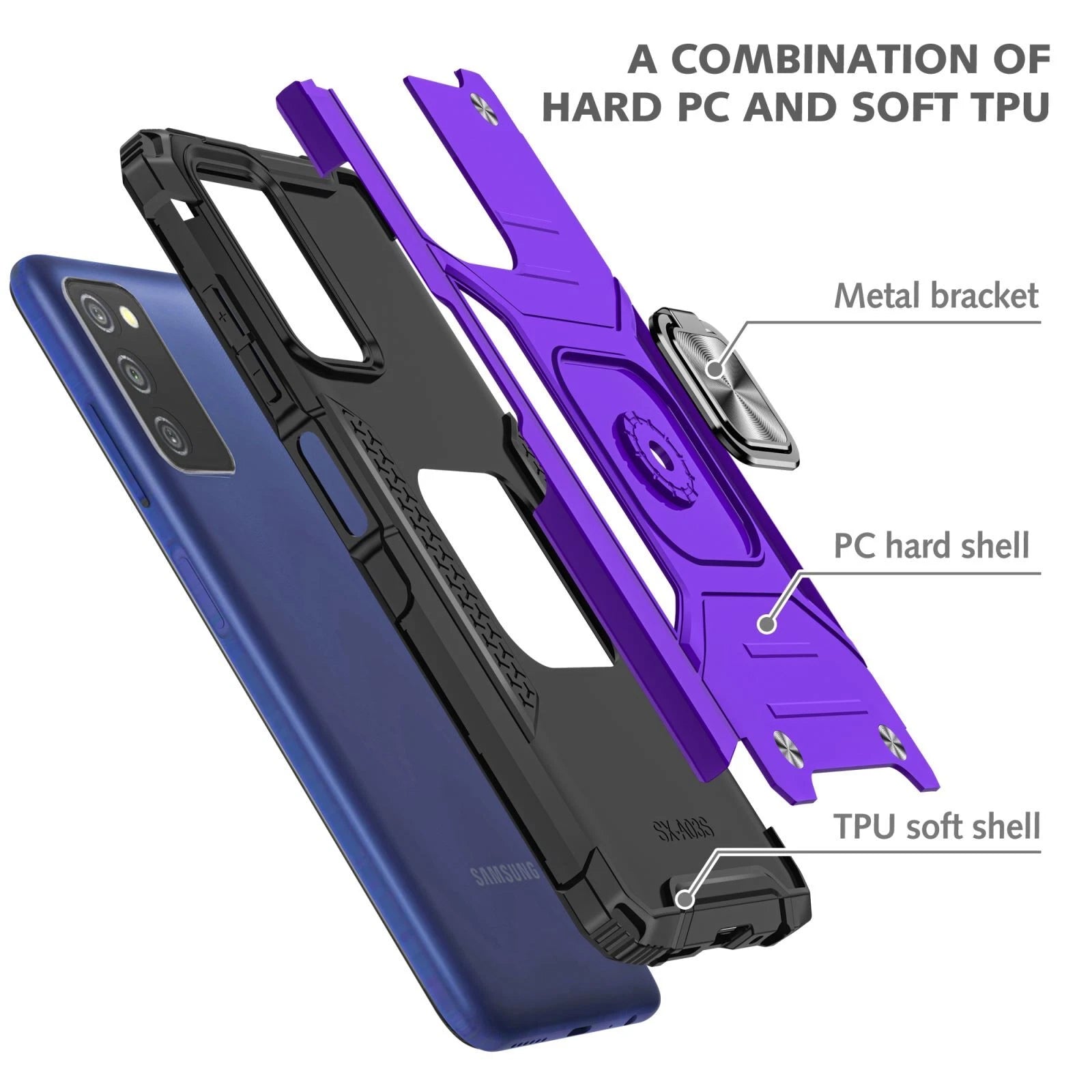 For Samsung Galaxy A15 5G Case /A14 5G/A54/A03S/A13 Phone Cover +Glass Protector