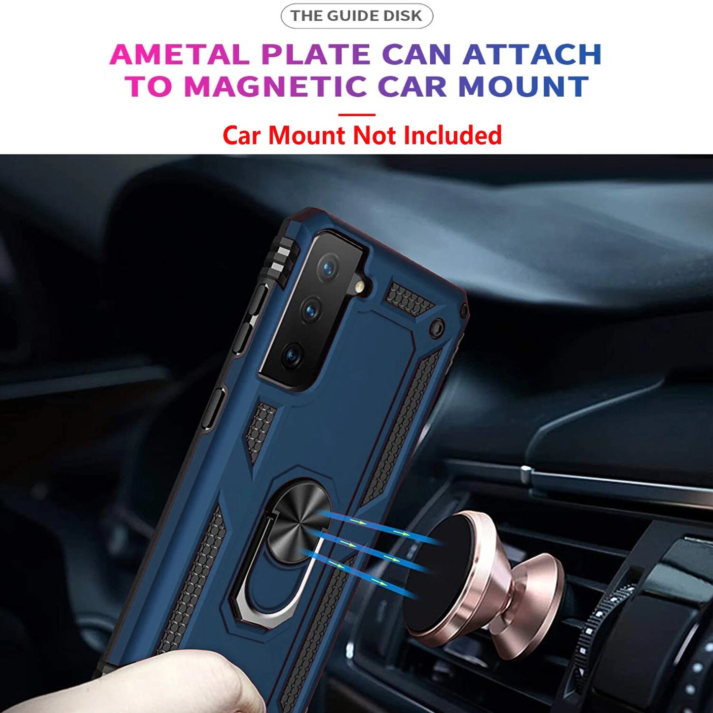 For Samsung Galaxy S21 Case /S21 Ultra/FE Phone Cover + Tempered Glass Screen
