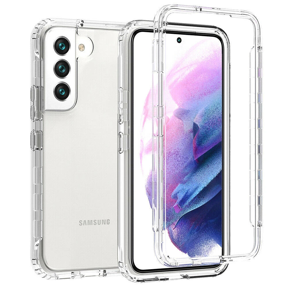 For Samsung Galaxy S25 Ultra 24 23 22 + Shockproof Case Cover+Screen Protector