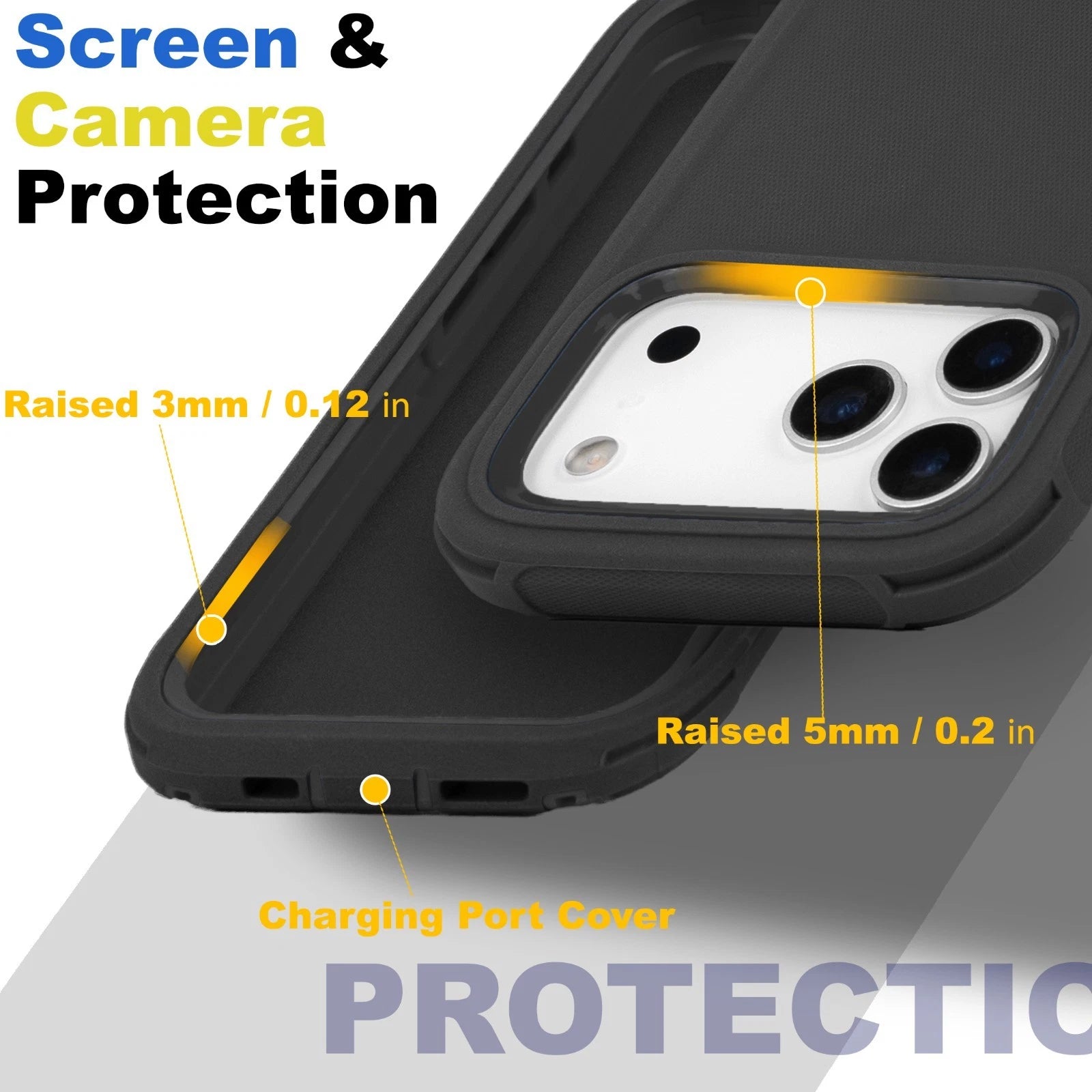For iPhone 17 Air 16 15 14 Plus Pro Max Case Shockproof Rugged Heavy Duty Clip
