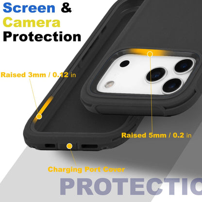 For iPhone 17 Air 16 15 14 Plus Pro Max Case Shockproof Rugged Heavy Duty Clip
