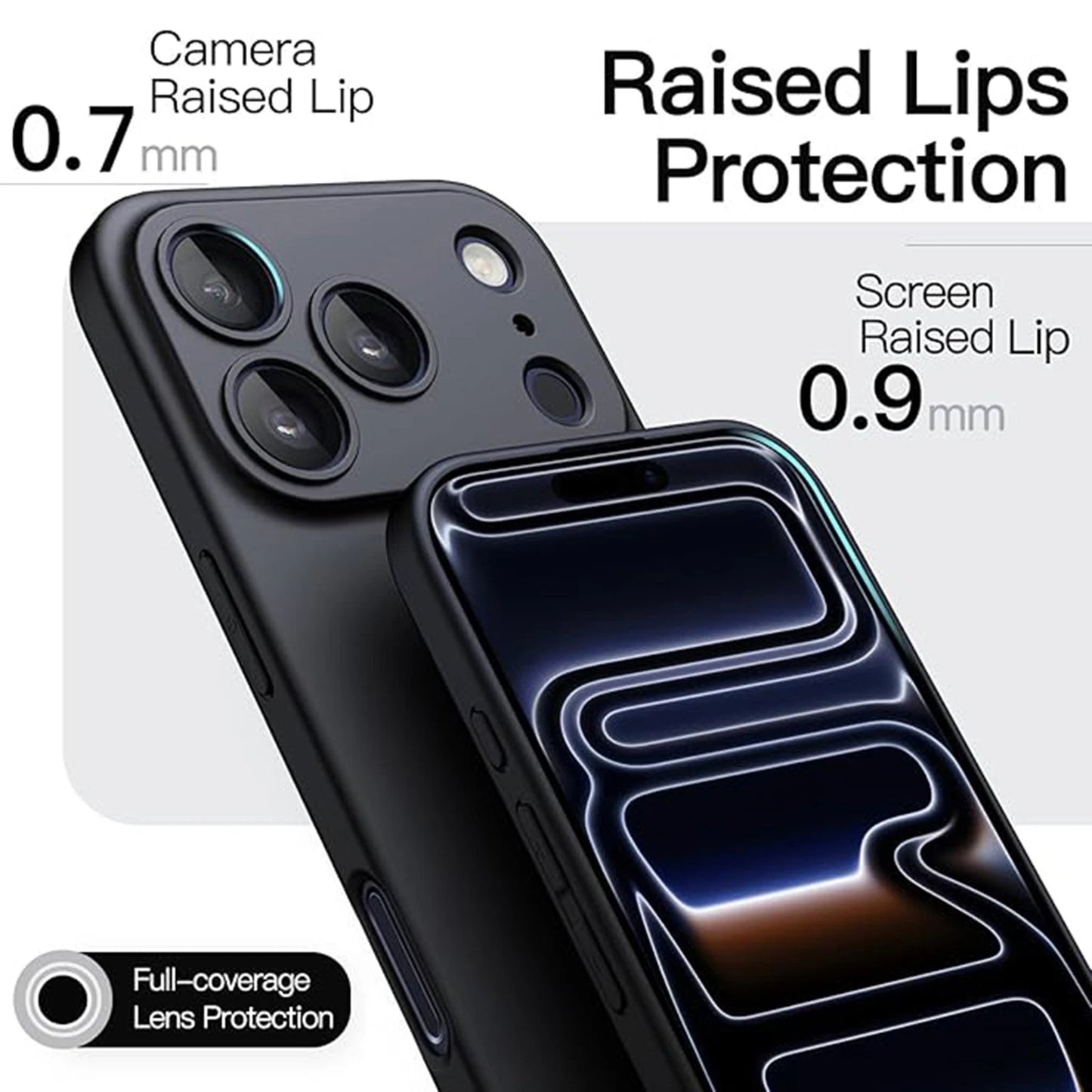 For iPhone 16 15 14 17 Pro Max 13 12 Slim Matte Hard Ultra-thin Phone Case Cover